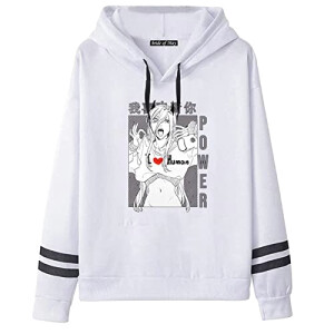 Sweat à capuche Power - Chainsaw Man - blanc homme/femme