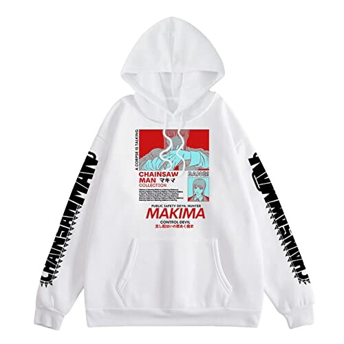 Sweat à capuche Power - Chainsaw Man - blanc homme/femme