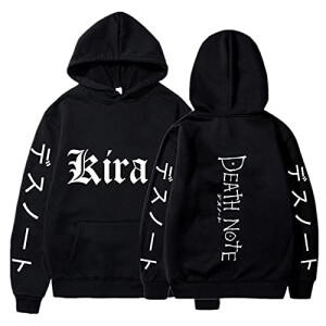 Sweat à capuche Light, Ryuk, Amane Misa - Death Note - noir homme/femme