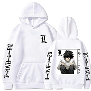 Sweat à capuche Light - Death Note - blanc homme/femme