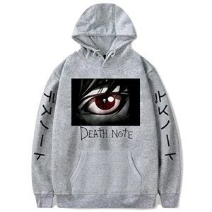 Sweat à capuche Death Note gris homme/femme