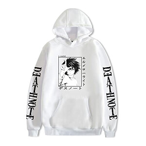 Sweat à capuche Death Note blanc homme/femme