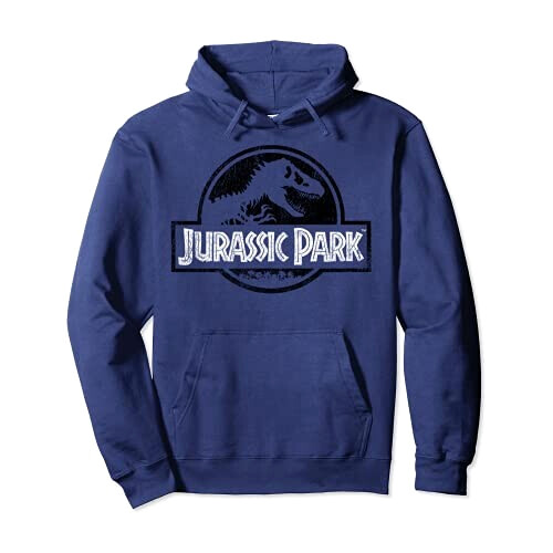 Sweat à capuche Jurassic Park bleu homme/femme