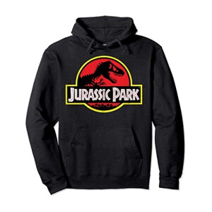 Sweat à capuche Jurassic Park noir homme/femme
