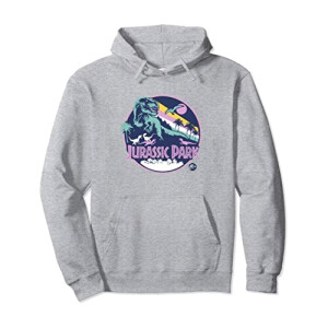 Sweat à capuche Jurassic Park gris homme/femme