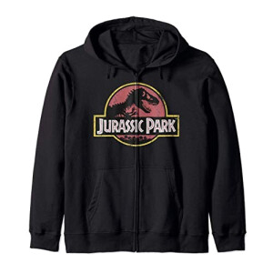 Sweat à capuche Jurassic Park noir homme/femme