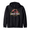 Sweat à capuche Jurassic Park noir homme/femme - miniature