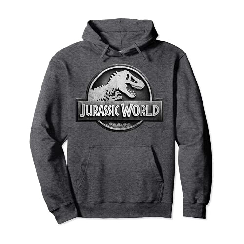 Sweat à capuche Jurassic Park gris homme/femme