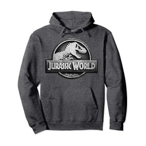 Sweat à capuche Jurassic Park gris homme/femme