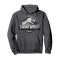 Sweat à capuche Jurassic Park gris homme/femme - miniature