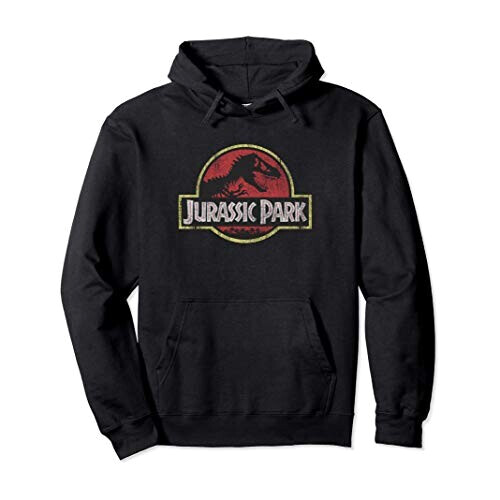 Sweat à capuche Jurassic Park noir homme/femme