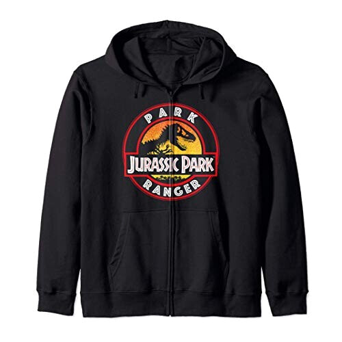 Sweat à capuche Jurassic Park noir homme/femme