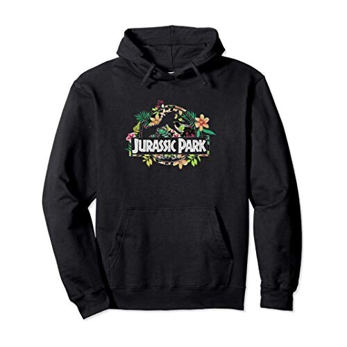 Sweat à capuche Jurassic Park noir homme/femme