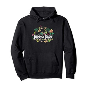 Sweat à capuche Jurassic Park noir homme/femme