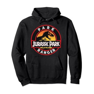 Sweat à capuche Jurassic Park noir homme/femme