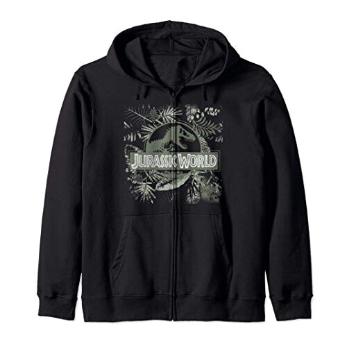 Sweat à capuche Jurassic Park noir homme/femme