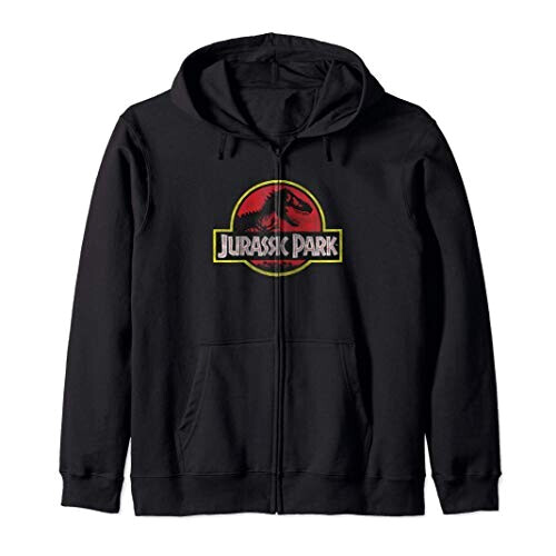 Sweat à capuche Jurassic Park noir homme/femme