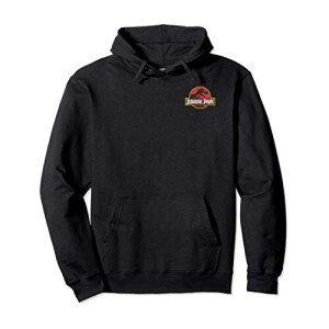 Sweat à capuche Jurassic Park noir homme/femme