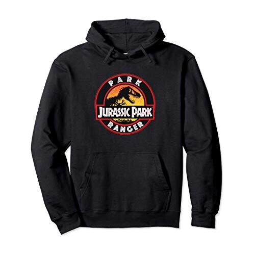 Sweat à capuche Jurassic Park noir homme/femme