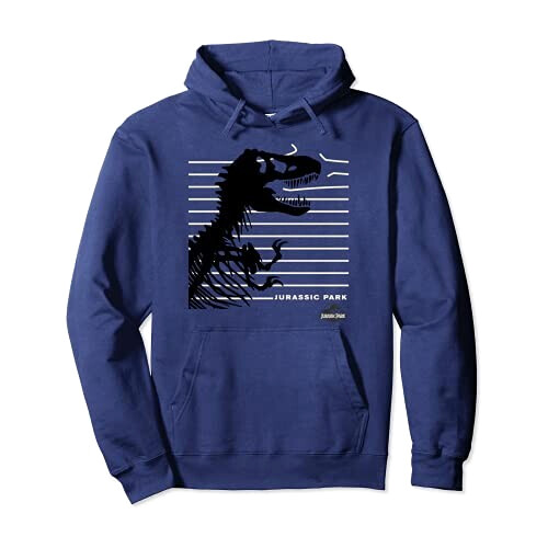 Sweat à capuche Jurassic Park bleu homme/femme