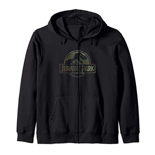 Sweat à capuche Jurassic Park noir homme/femme