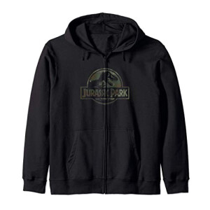 Sweat à capuche Jurassic Park noir homme/femme