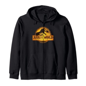 Sweat à capuche Jurassic Park noir homme/femme