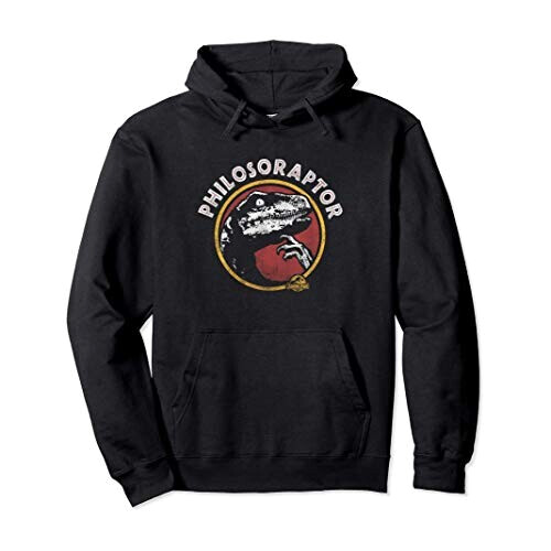 Sweat à capuche Jurassic Park noir homme/femme