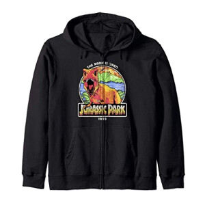 Sweat à capuche Jurassic Park noir homme/femme