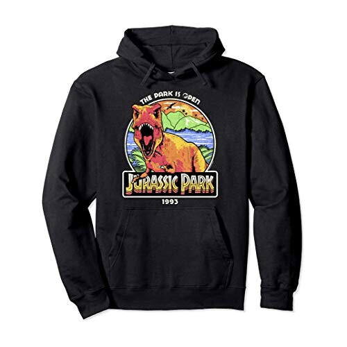 Sweat à capuche Jurassic Park noir homme/femme