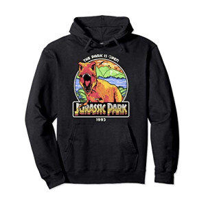 Sweat à capuche Jurassic Park noir homme/femme