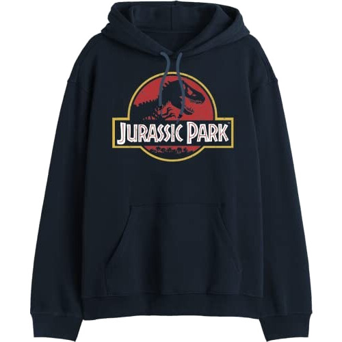 Sweat à capuche Jurassic Park navy homme
