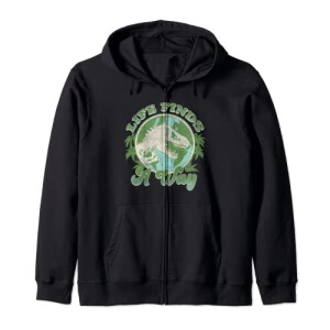 Sweat à capuche Jurassic Park noir homme/femme
