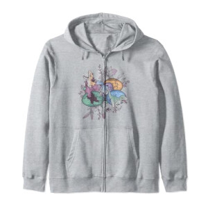 Sweat à capuche Jurassic Park gris homme/femme