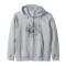 Sweat à capuche Jurassic Park gris homme/femme - miniature