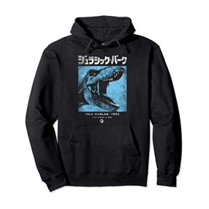Sweat à capuche Jurassic Park noir homme/femme