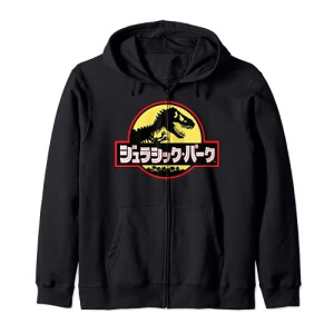 Sweat à capuche Jurassic Park noir homme/femme