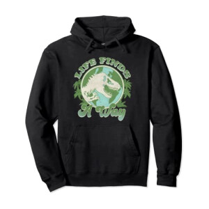 Sweat à capuche Jurassic Park noir homme/femme