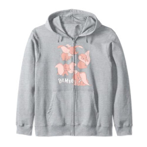 Sweat à capuche Dumbo gris homme/femme