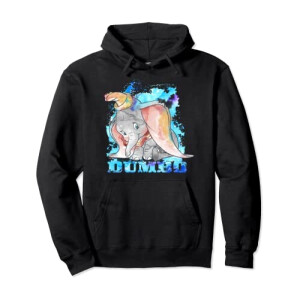 Sweat à capuche Dumbo noir homme/femme