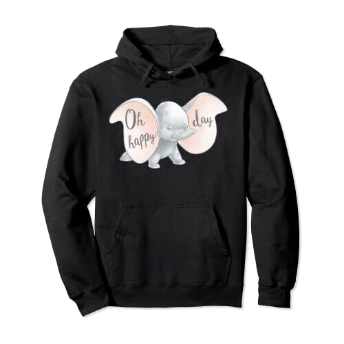 Sweat à capuche Dumbo noir homme/femme