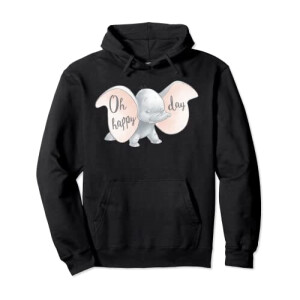 Sweat à capuche Dumbo noir homme/femme