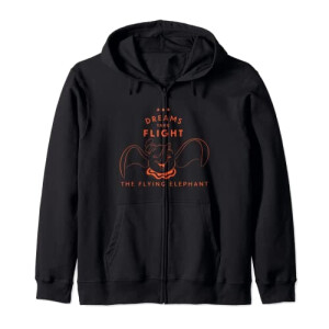 Sweat à capuche Dumbo noir homme/femme
