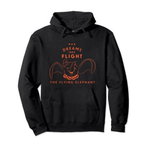 Sweat à capuche Dumbo noir homme/femme