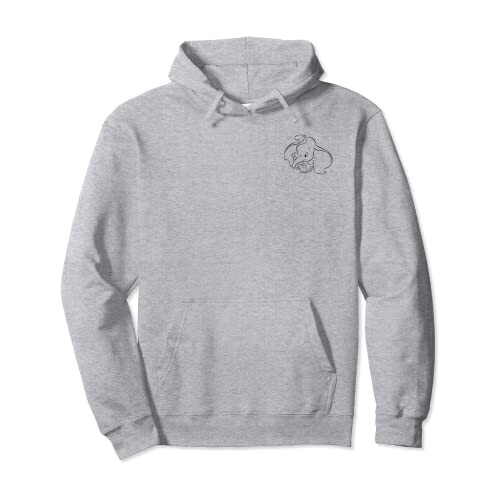 Sweat à capuche Dumbo gris homme/femme