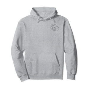 Sweat à capuche Dumbo gris homme/femme