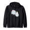 Sweat à capuche Dumbo noir homme/femme - miniature