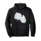 Sweat à capuche Dumbo noir homme/femme - miniature