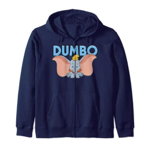 Sweat à capuche Dumbo bleu homme/femme