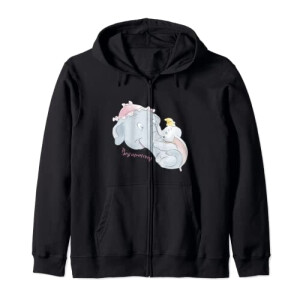 Sweat à capuche Dumbo noir homme/femme